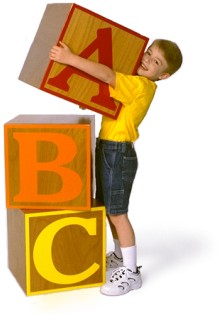 Webfootsolutions - boy with blocks image